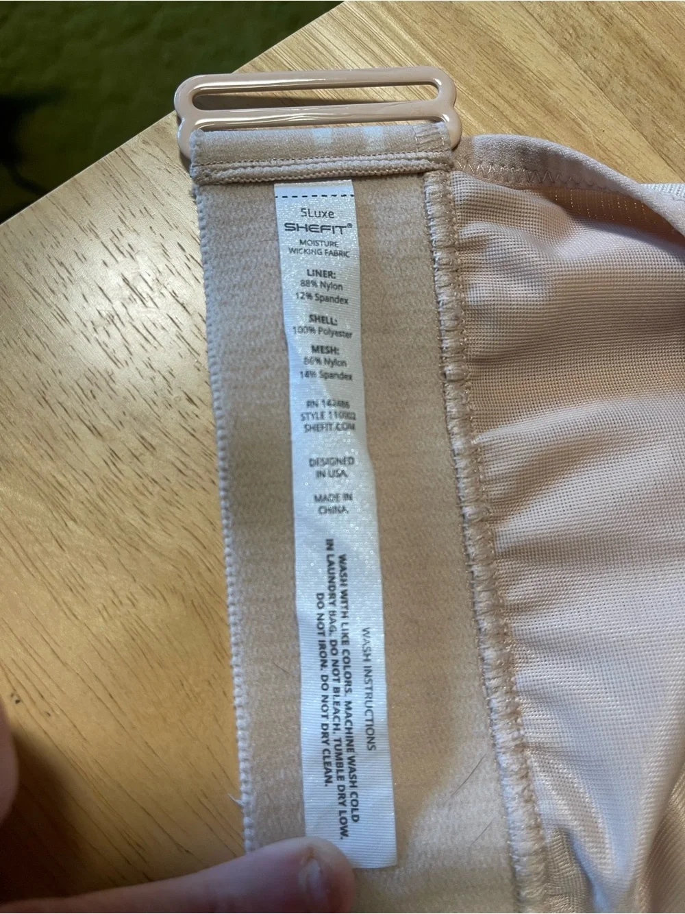 Shefit 5Luxe Pink Sports Bra Zip Front Adjustable High Impact Moisture Wicking - Picture 4 of 5